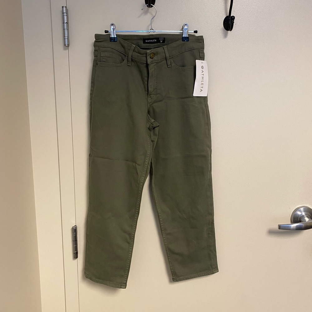 NWT Athleta Flex Straight Crop Jean size 8P